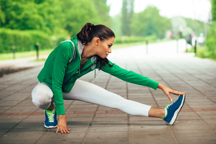 doing regular stretching