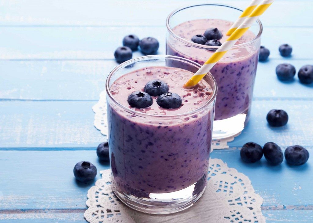 blueberry banana spinach seed smoothie recipe